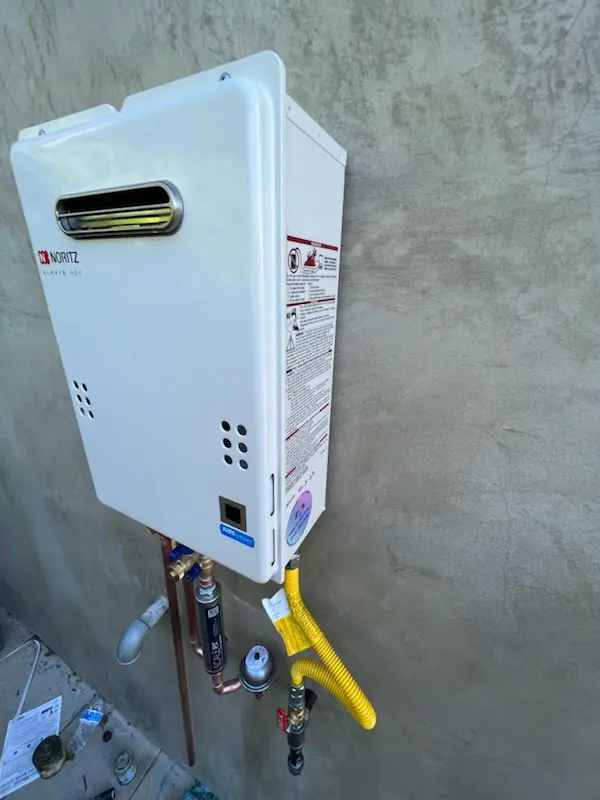 Tankless water heater installation for Pannell homes